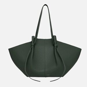 NWT YUZEFI LARGE MOCHI - PINE PEBBLE GRAINED Leather